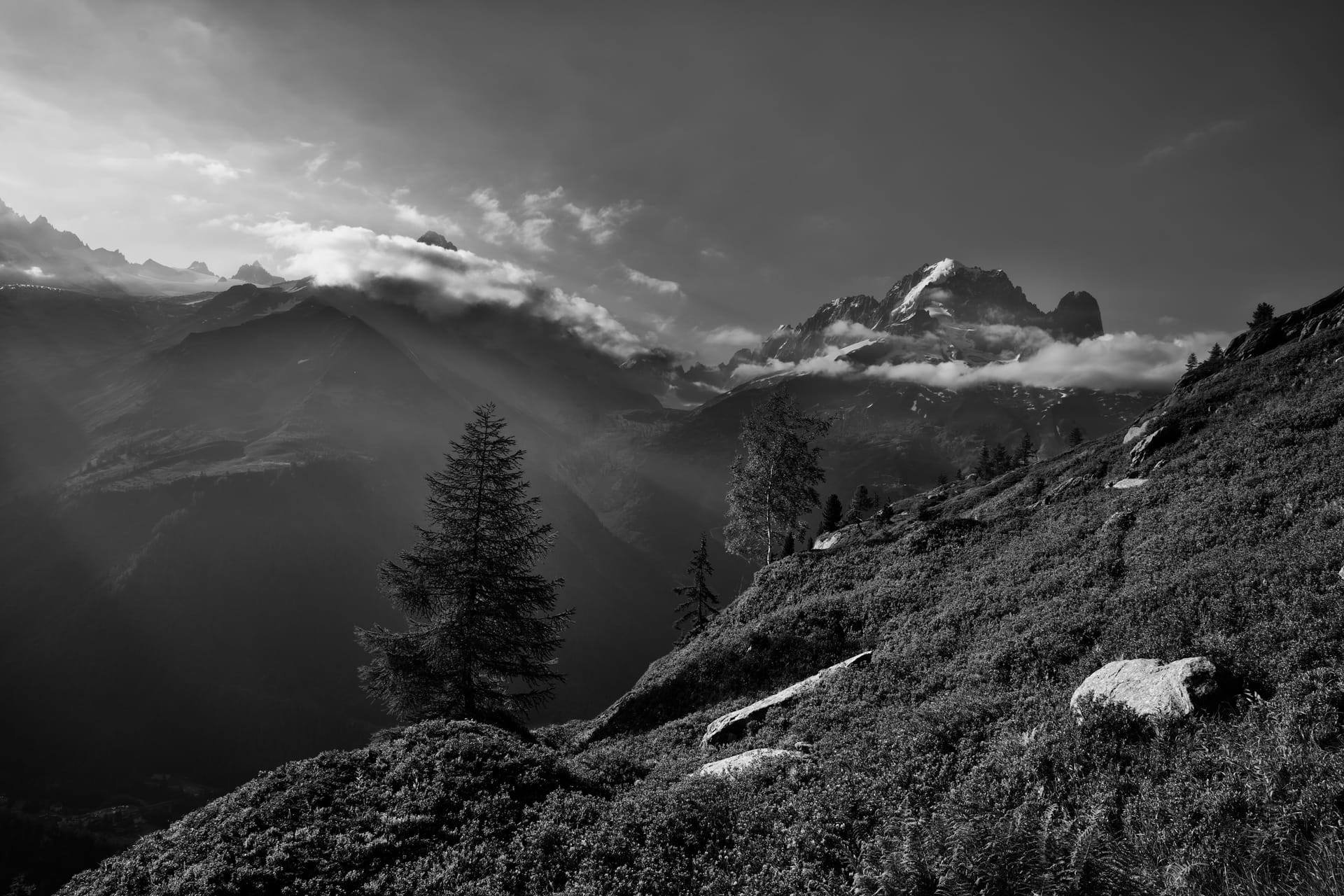 Les Drus, N&B
